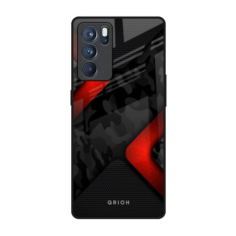 Modern Camo Abstract Oppo Reno6 Pro Glass Back Cover Online