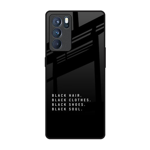 Black Soul Oppo Reno6 Pro Glass Back Cover Online