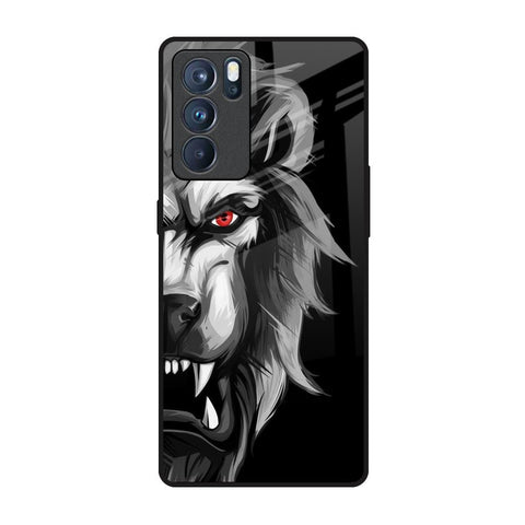 Wild Lion Oppo Reno6 Pro Glass Back Cover Online