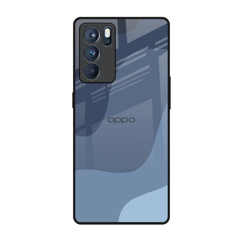 Navy Blue Ombre Oppo Reno6 Pro Glass Back Cover Online