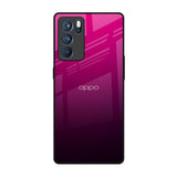 Purple Ombre Pattern Oppo Reno6 Pro Glass Back Cover Online
