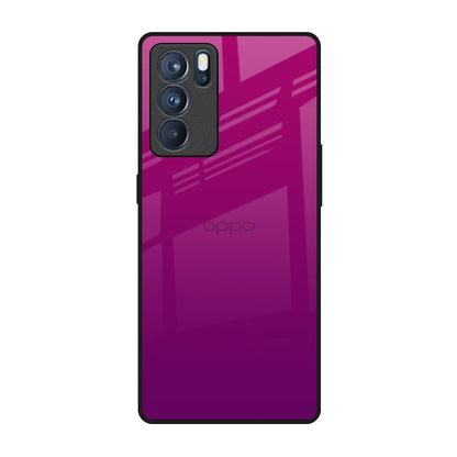 Magenta Gradient Oppo Reno6 Pro Glass Back Cover Online