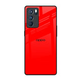 Blood Red Oppo Reno6 Pro Glass Back Cover Online