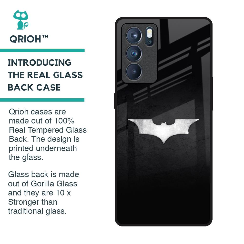 Super Hero Logo Glass Case for Oppo Reno6 Pro
