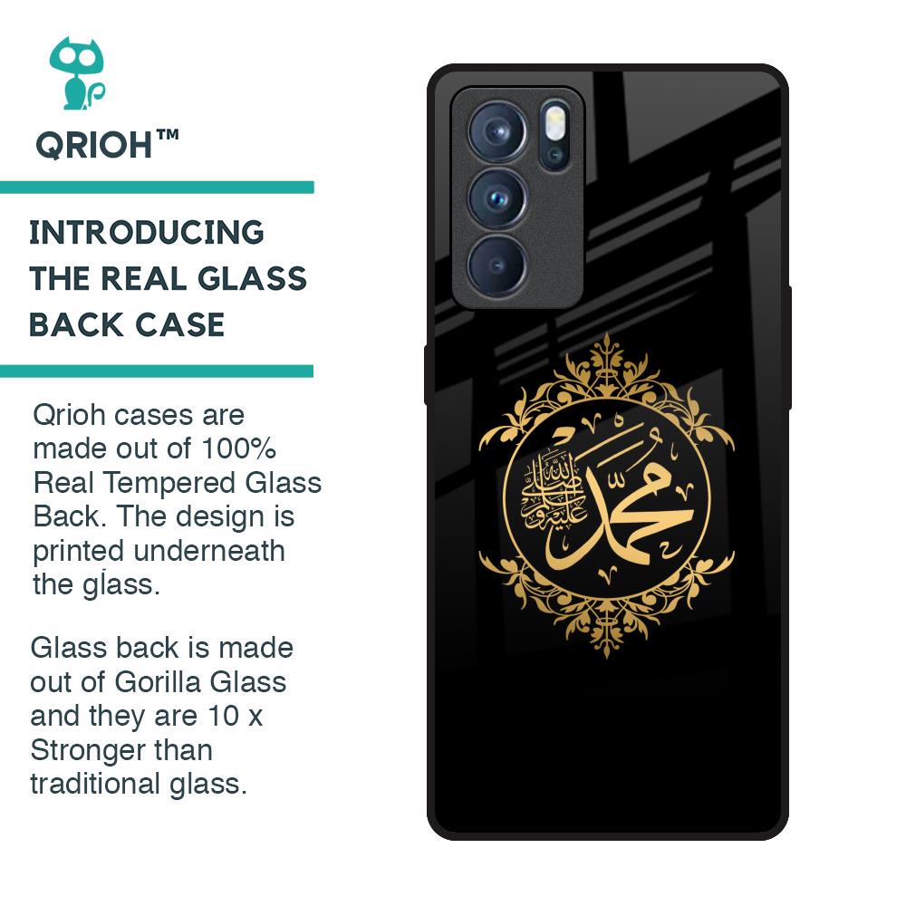 Islamic Calligraphy Glass Case for Oppo Reno6 Pro