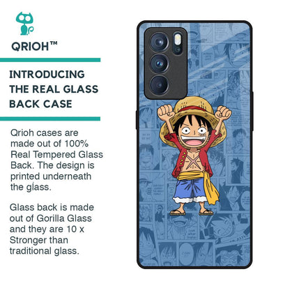 Chubby Anime Glass Case for Oppo Reno6 Pro