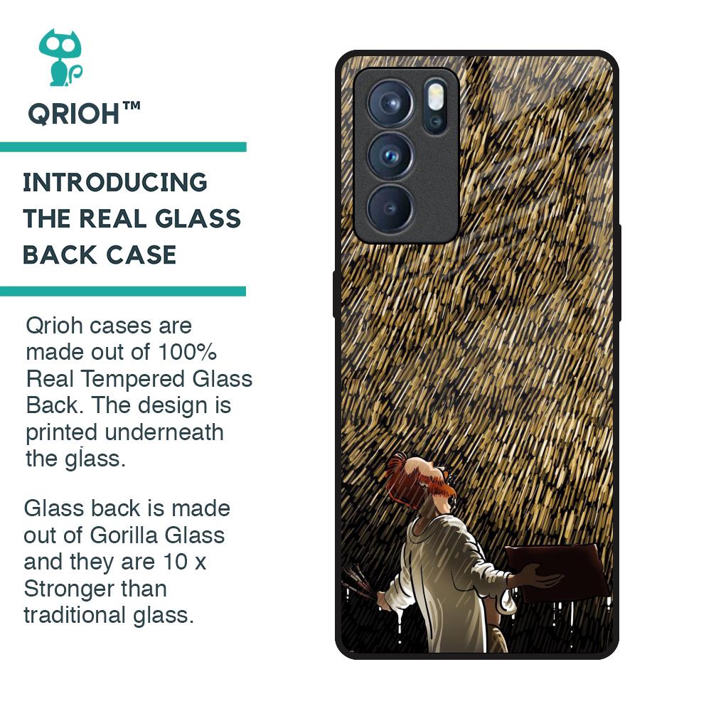 Rain Festival Glass Case for Oppo Reno6 Pro