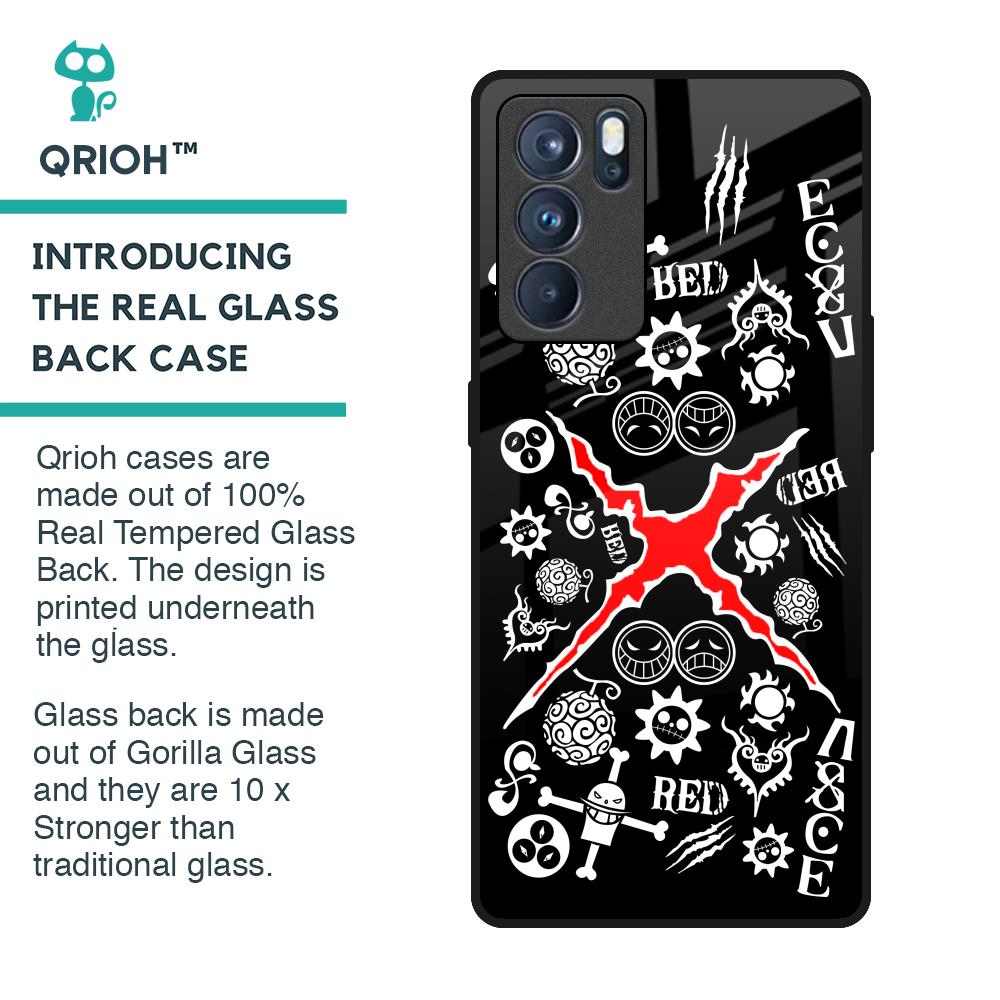 Red Zone Glass Case for Oppo Reno6 Pro