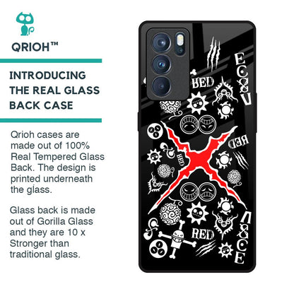 Red Zone Glass Case for Oppo Reno6 Pro