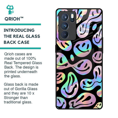 Acid Smile Glass Case for Oppo Reno6 Pro