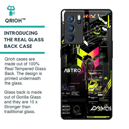 Astro Glitch Glass Case for Oppo Reno6 Pro