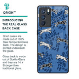Blue Cheetah Glass Case for Oppo Reno6 Pro