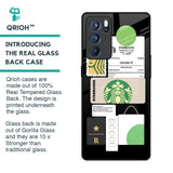 Coffee Latte Glass Case for Oppo Reno6 Pro