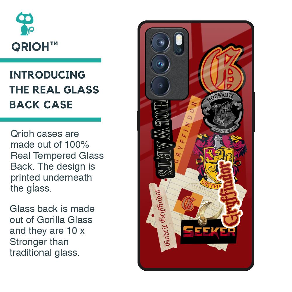Gryffindor Glass Case for Oppo Reno6 Pro