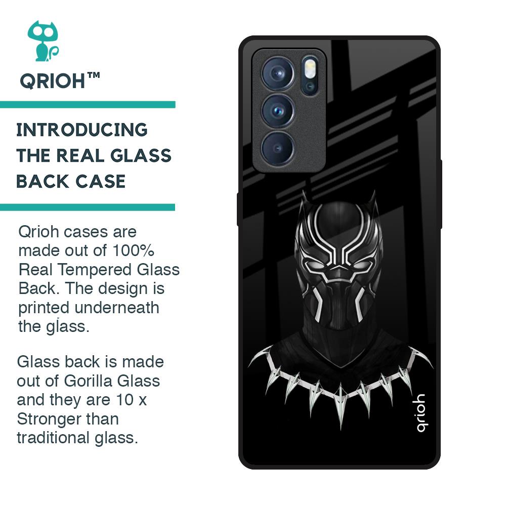 Dark Superhero Glass Case for Oppo Reno6 Pro