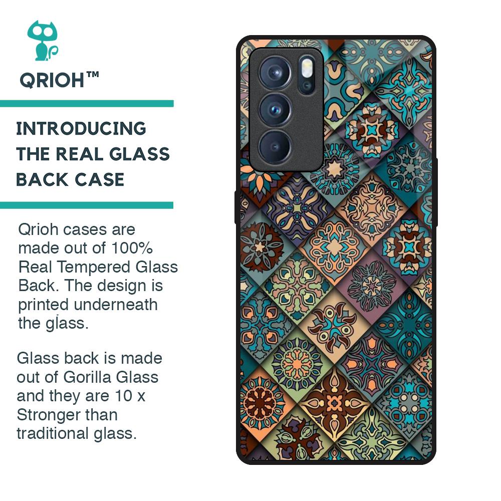 Retro Art Glass Case for Oppo Reno6 Pro
