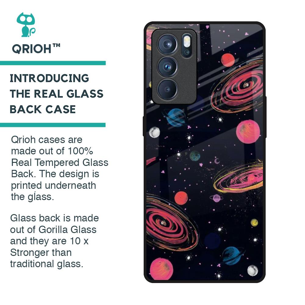 Galaxy In Dream Glass Case For Oppo Reno6 Pro