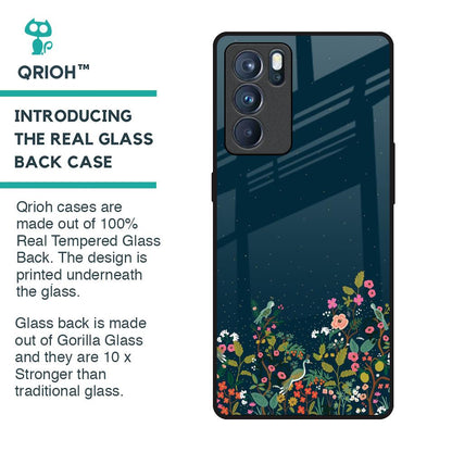 Small Garden Glass Case For Oppo Reno6 Pro