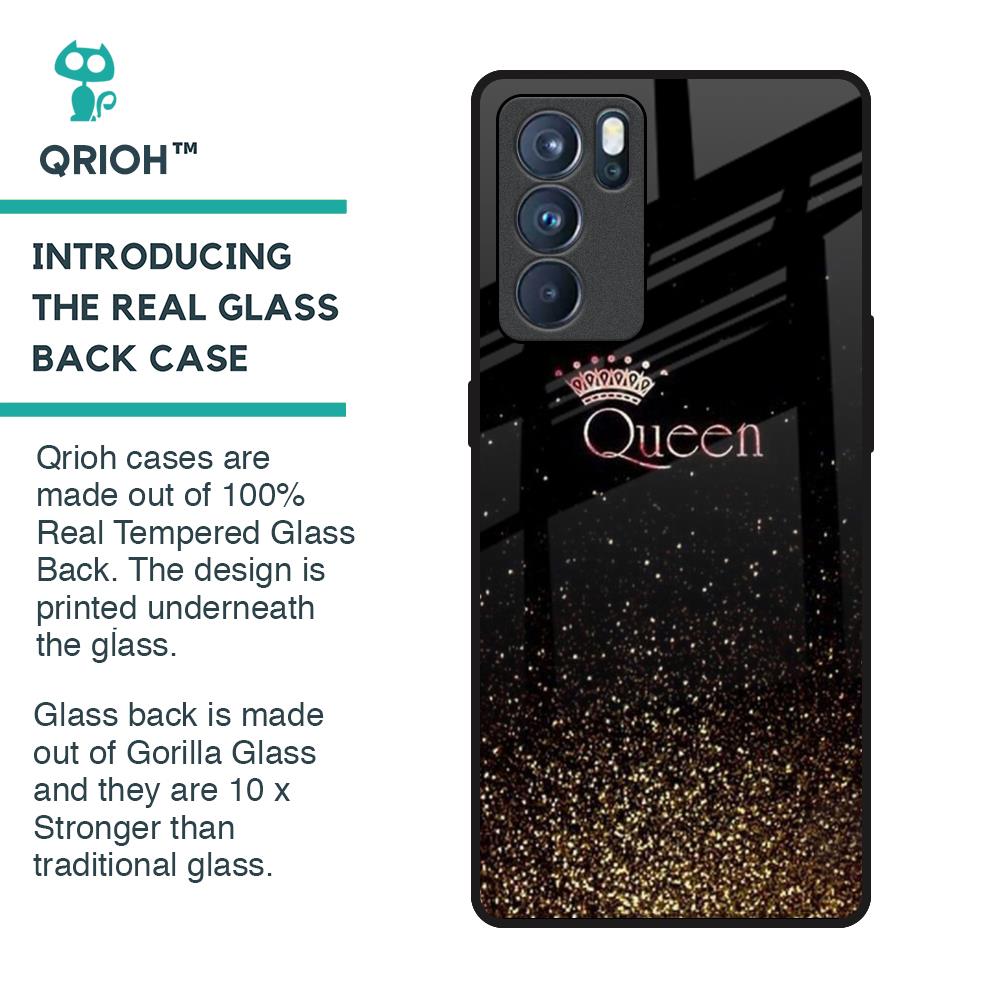 I Am The Queen Glass Case for Oppo Reno6 Pro