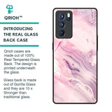 Diamond Pink Gradient Glass Case For Oppo Reno6 Pro