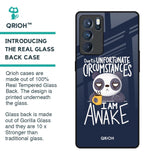 Struggling Panda Glass Case for Oppo Reno6 Pro