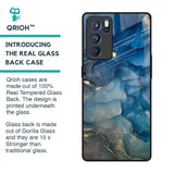 Blue Cool Marble Glass Case for Oppo Reno6 Pro