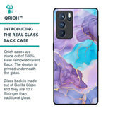 Alcohol ink Marble Glass Case for Oppo Reno6 Pro