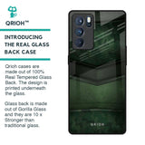Green Leather Glass Case for Oppo Reno6 Pro