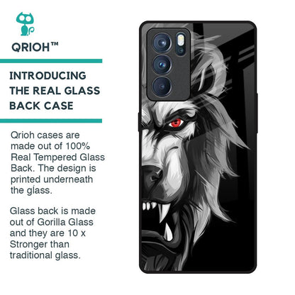 Wild Lion Glass Case for Oppo Reno6 Pro