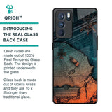 Geographical Map Glass Case for Oppo Reno6 Pro