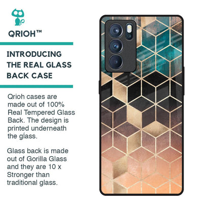 Bronze Texture Glass Case for Oppo Reno6 Pro
