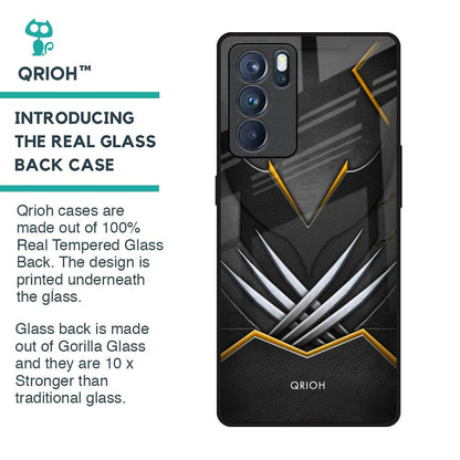 Black Warrior Glass Case for Oppo Reno6 Pro