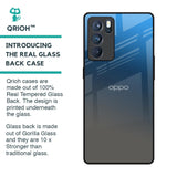 Blue Grey Ombre Glass Case for Oppo Reno6 Pro