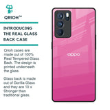 Pink Ribbon Caddy Glass Case for Oppo Reno6 Pro