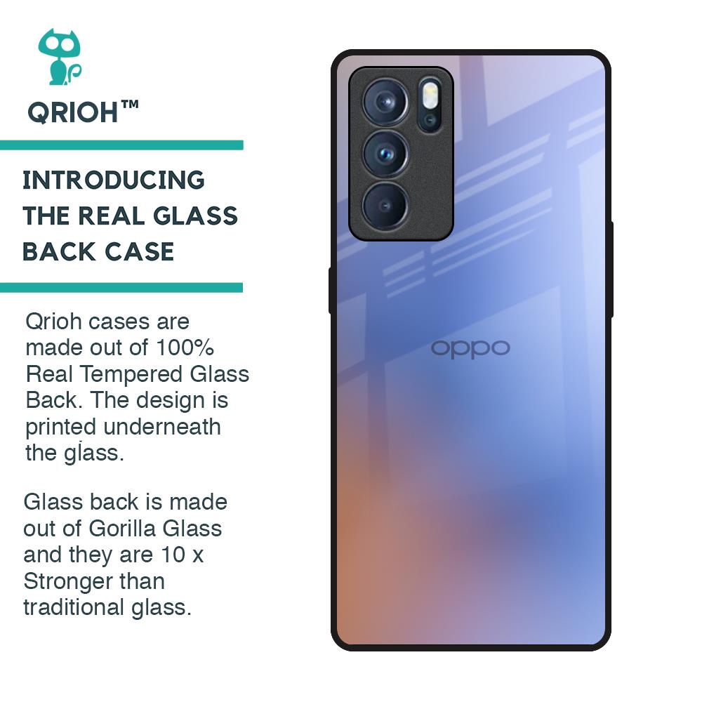 Blue Aura Glass Case for Oppo Reno6 Pro