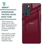 Classic Burgundy Glass Case for Oppo Reno6 Pro