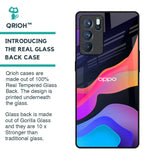 Colorful Fluid Glass Case for Oppo Reno6 Pro