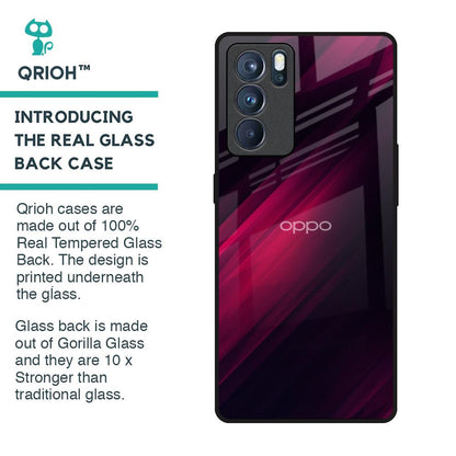 Razor Black Glass Case for Oppo Reno6 Pro