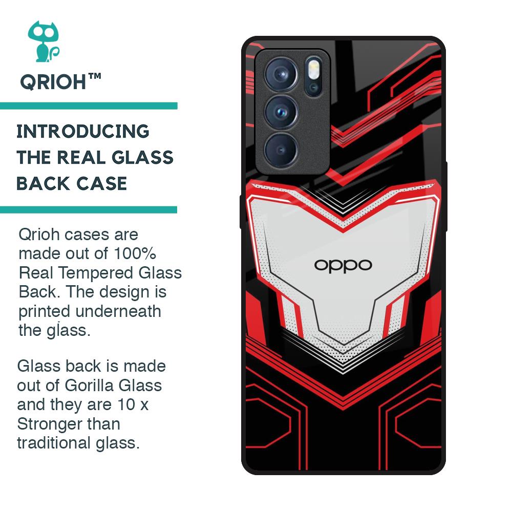 Quantum Suit Glass Case For Oppo Reno6 Pro