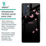Fly Butterfly Glass Case for Oppo Reno6 Pro
