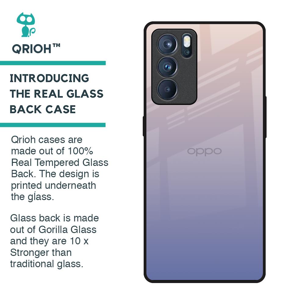 Rose Hue Glass Case for Oppo Reno6 Pro
