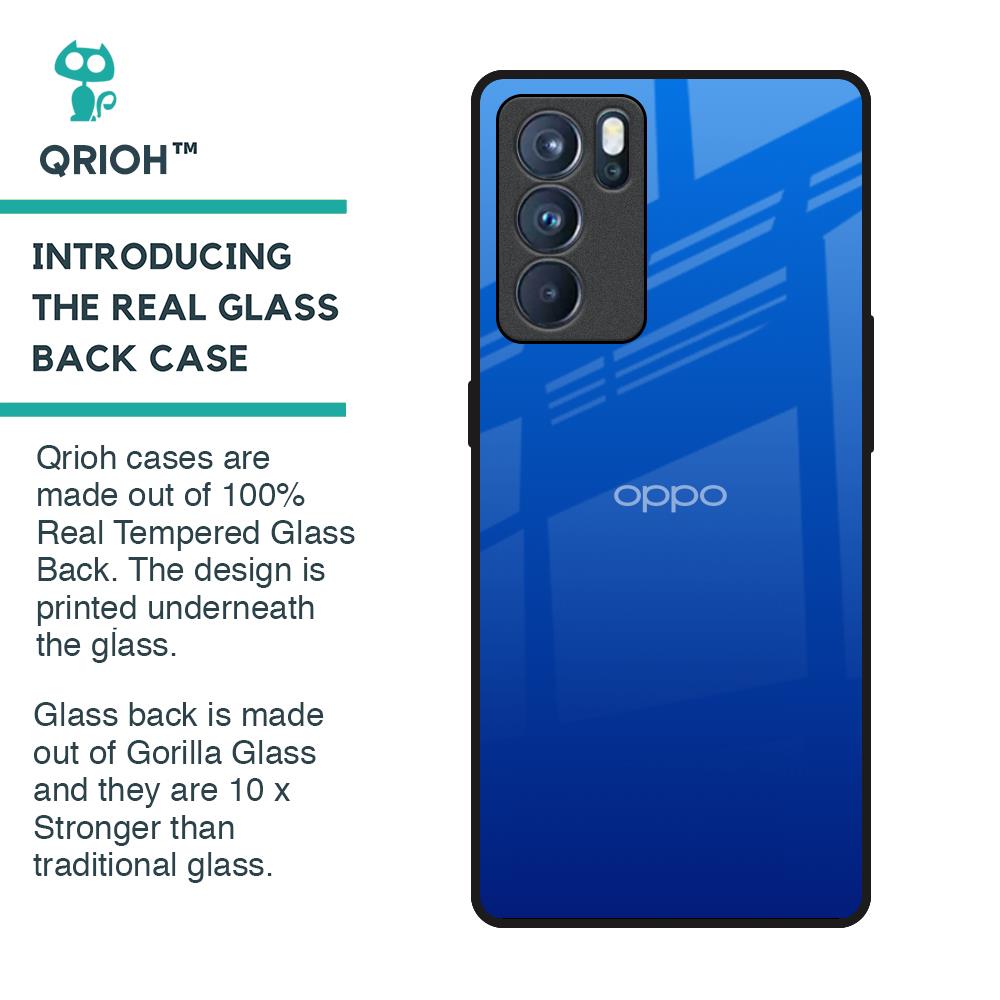 Egyptian Blue Glass Case for Oppo Reno6 Pro