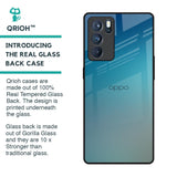 Sea Theme Gradient Glass Case for Oppo Reno6 Pro