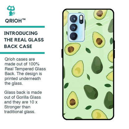 Avocado Green Glass Case For Oppo Reno6 Pro