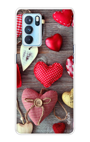 Valentine Hearts Oppo Reno6 Pro Back Cover