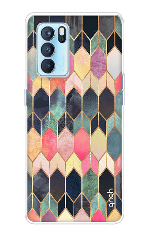 Shimmery Pattern Oppo Reno6 Pro Back Cover