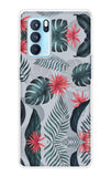Retro Floral Leaf Oppo Reno6 Pro Back Cover