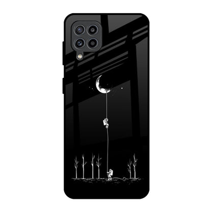 Catch the Moon Samsung Galaxy F22 Glass Back Cover Online