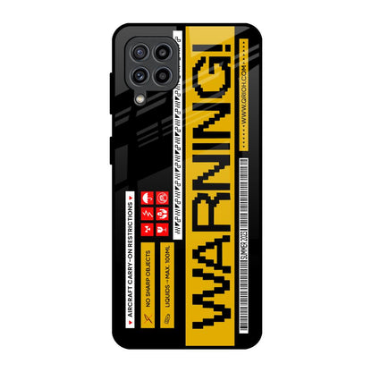 Aircraft Warning Samsung Galaxy F22 Glass Back Cover Online