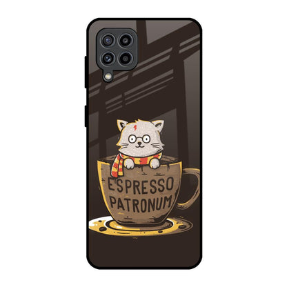 Tea With Kitty Samsung Galaxy F22 Glass Back Cover Online